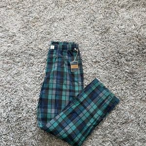 Pendleton Pants Soft Relaxed Wool En Mills Blue Plaid NWT Men's Sz Medium
